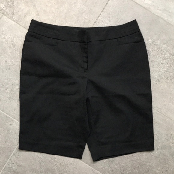 Black Trouser Shorts - Picture 1 of 3